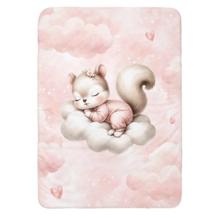 Panneau pour couverture à réaliser soi-même Cloudy Dreams Ecureuil - Certifié Oeko-Tex® | Mercerie des Princesses
