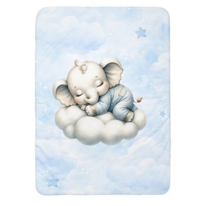 Panneau pour couverture à réaliser soi-même Cloudy Dreams Elephant - Certifié Oeko-Tex® | Mercerie des Princesses