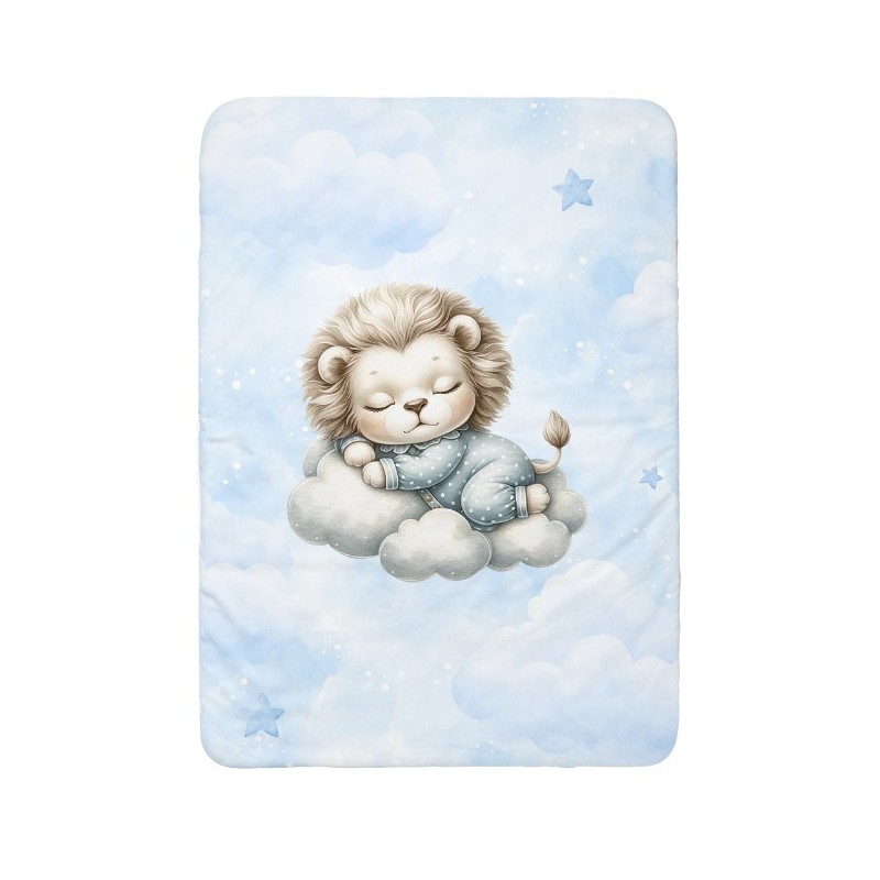 Panneau pour couverture à réaliser soi-même Cloudy Dreams Lion - Certifié Oeko-Tex® | Mercerie des Princesses