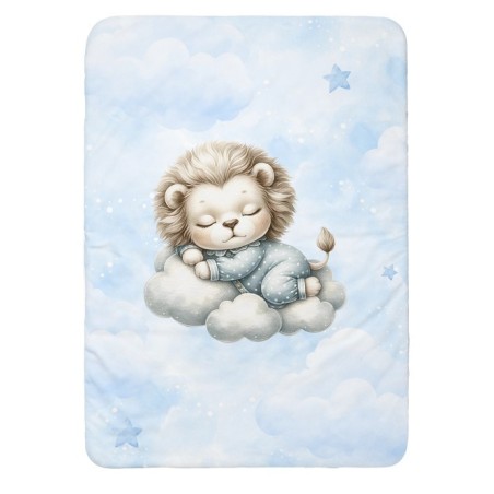 Panneau pour couverture à réaliser soi-même Cloudy Dreams Lion - Certifié Oeko-Tex® | Mercerie des Princesses
