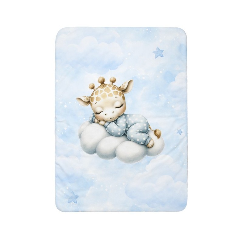 Panneau pour couverture à réaliser soi-même Cloudy Dreams Girafe - Certifié Oeko-Tex® | Mercerie des Princesses