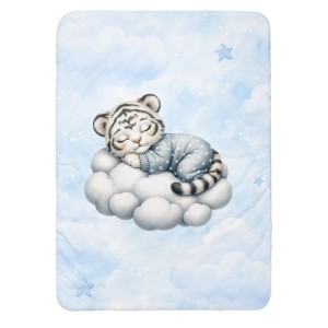 Panneau pour couverture à réaliser soi-même Cloudy Dreams Tigre - Certifié Oeko-Tex® | Mercerie des Princesses