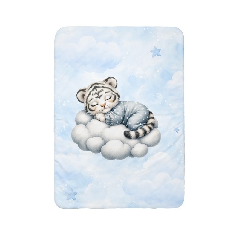 Panneau pour couverture à réaliser soi-même Cloudy Dreams Tigre - Certifié Oeko-Tex® | Mercerie des Princesses