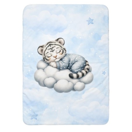 Panneau pour couverture à réaliser soi-même Cloudy Dreams Tigre - Certifié Oeko-Tex® | Mercerie des Princesses