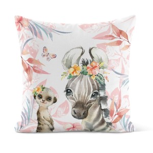 Coupon 50x50 Coussin Tropical Rose