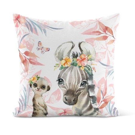 Coupon 50x50 Coussin Tropical Rose