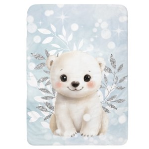  Coupon couverture Ourson Arctics Animals – Oeko-Tex – 75x100