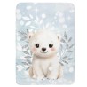  Coupon couverture Ourson Arctics Animals – Oeko-Tex – 75x100