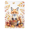  Coupon couverture Renard D'Automne – Oeko-Tex – 75x100