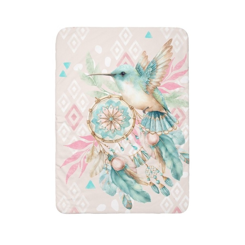Coupon couverture Petit Colibri Boho – Oeko-Tex – 75x100