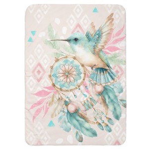  Coupon couverture Petit Colibri Boho – Oeko-Tex – 75x100