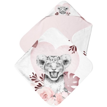 Cape de Bain Savane Vieux Rose  Mercerie des Princesses