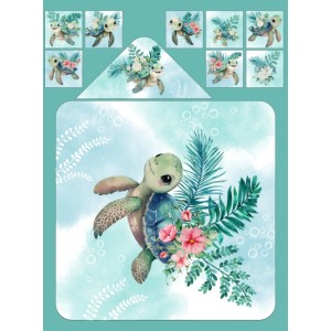  Cape de Bain Tortue  Mercerie des Princesses