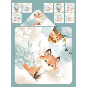  Cape de Bain Lovely Fox Celadon  Mercerie des Princesses