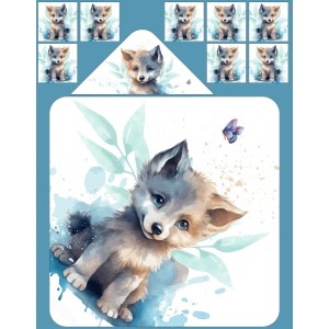  Cape de Bain Louveteau  Mercerie des Princesses