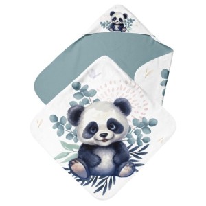  Cape de Bain Panda Joyeux  Mercerie des Princesses