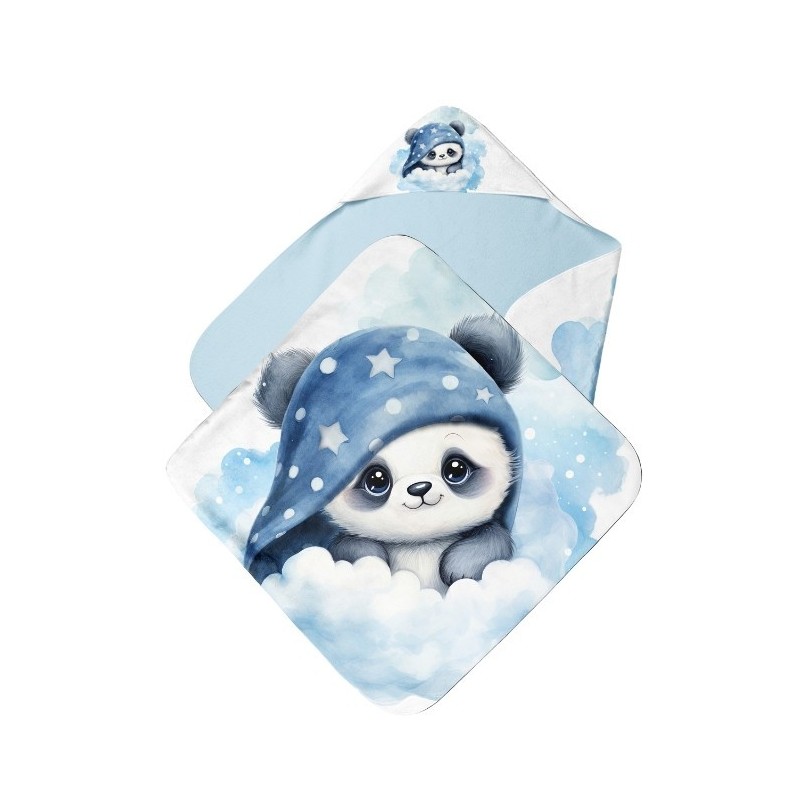 Cape de Bain Panda dans les nuages  Mercerie des Princesses