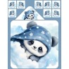  Cape de Bain Panda dans les nuages  Mercerie des Princesses