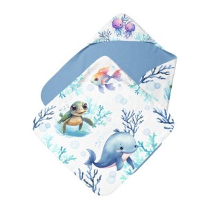 Cape de Bain Animaux Aquatiques  Mercerie des Princesses