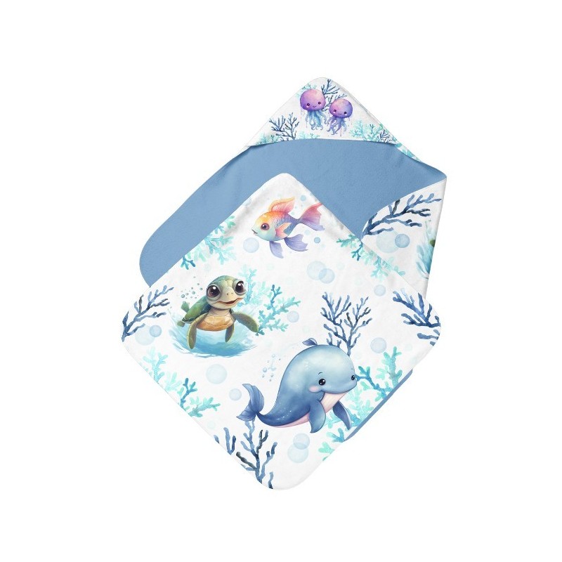 Cape de Bain Animaux Aquatiques  Mercerie des Princesses