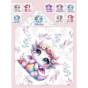  Cape de Bain Dragons Mignons  Mercerie des Princesses