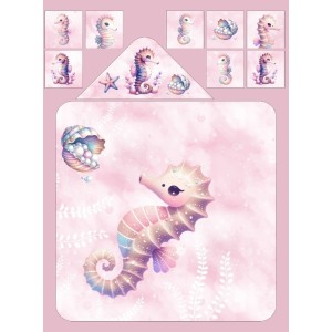  Cape de Bain Hippocampe  Mercerie des Princesses