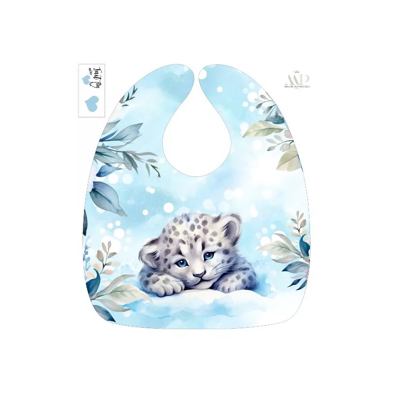 Coupon Bavoir Animaux Arctique – Bébé 3-12 mois – Coton Oeko-Tex® à coudre soi-même