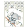 Panneau tissu pour cape de bain et lingettes motif "Tendre Koala" - Coton OEKO-TEX®  Mercerie des Princesses