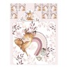  Panneau tissu pour cape de bain et lingettes motif  DOUCE FORET - Coton OEKO-TEX®  Mercerie des Princesses