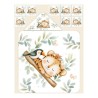  Panneau tissu pour cape de bain et lingettes motif Sieste Tropicale - Coton OEKO-TEX®  Mercerie des Princesses