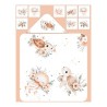  Panneau tissu pour cape de bain et lingettes motif Tortue et Méduse - Coton OEKO-TEX®  Mercerie des Princesses