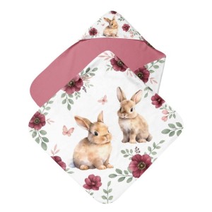  Cape de Bain Floral Bunny Garden  Mercerie des Princesses