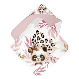  Coupon couture cape de bain bébé Panda Leopard + 8 lingettes lavables – Oeko-Tex – kit couture facile  Mercerie des Princesses