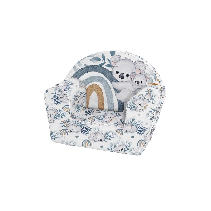 Tissu pour Housse de Fauteuil Club à réaliser soi même - Koala Bleu Mercerie des Princesses