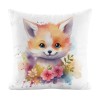 Coupon 50x50 Coussin Renard Fleuri