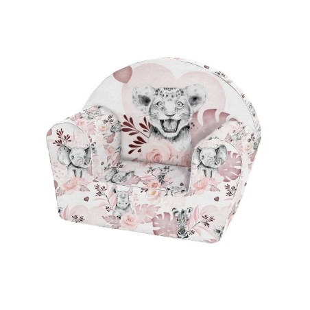 Tissu pour Housse de Fauteuil Club à réaliser soi même - Savane vieux rose Mercerie des Princesses