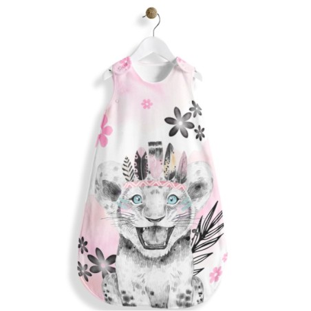 Panneau Gigoteuse Savane Rose & Noir Mercerie des Princesses