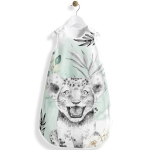 Panneau Gigoteuse Lion Savane Vert d'eau Mercerie des Princesses