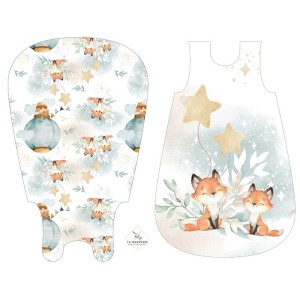Panneau Gigoteuse Lovely Fox celadon Mercerie des Princesses