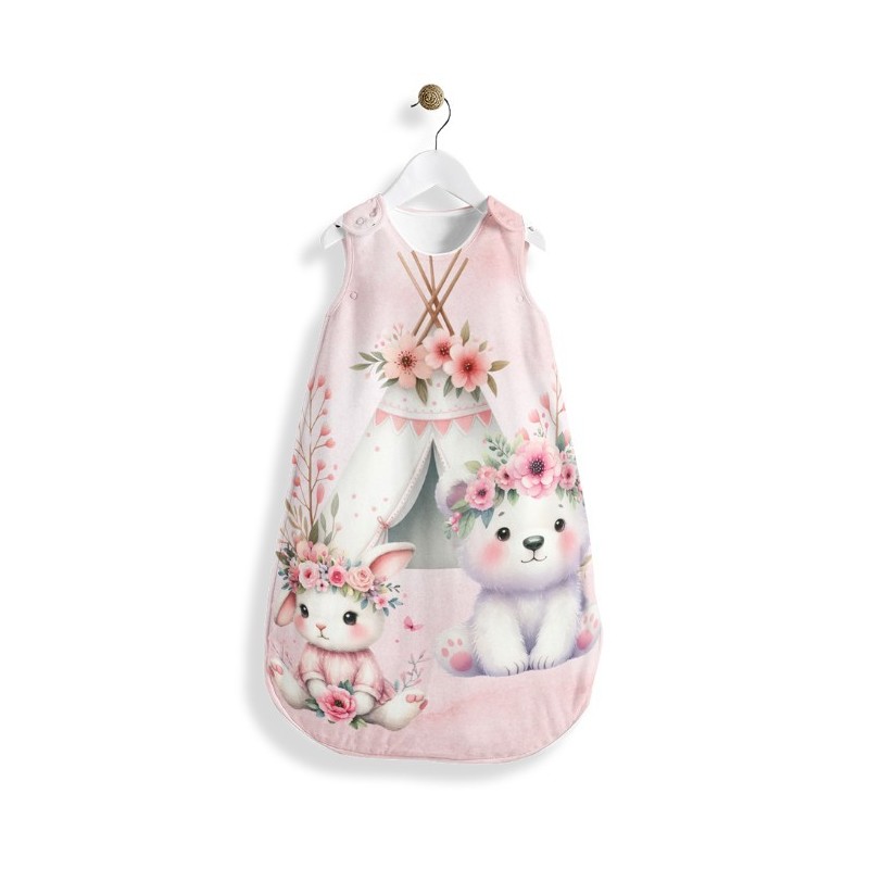 Panneau Gigoteuse Douceur Automnale Rose Mercerie des Princesses