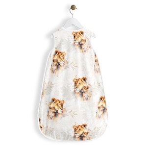  Panneau tissu pour gigoteuse bébé "Lionne et Lionceau" - Coton OEKO-TEX® Mercerie des Princesses