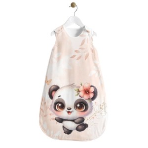  Panneau Gigoteuse Bébé Panda Pastel Pêche Mercerie des Princesses