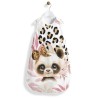 Coupon gigoteuse Panda Léopard bébé – tissu coton Oeko-Tex – kit couture facile