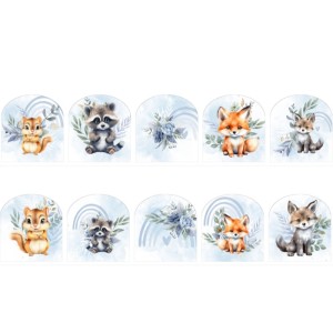  Coupon pour 5 Gants de toilette pour bébé à réaliser soi-même Forest Blue Éponge de Bambou Oeko-Tex Mercerie des Princesses