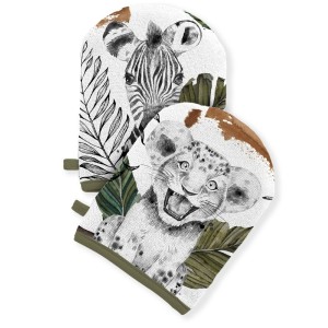  Coupon pour 5 Gants de toilette pour bébé à réaliser soi-même savane Éponge de Bambou Oeko-Tex Mercerie des Princesses