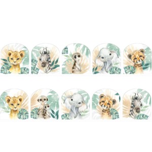  Coupon pour 5 Gants de toilette pour bébé à réaliser soi-même Tropic Vert Éponge de Bambou Oeko-Tex Mercerie des Princesses