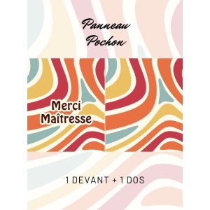  Panneau Pochon Merci Maîtresse Mercerie des Princesses