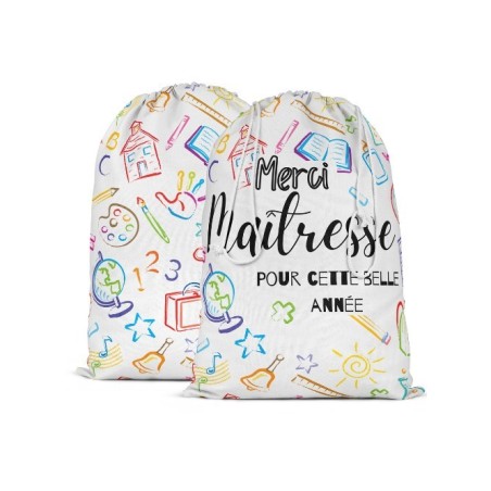 Panneau Pochon Merci Maîtresse Mercerie des Princesses