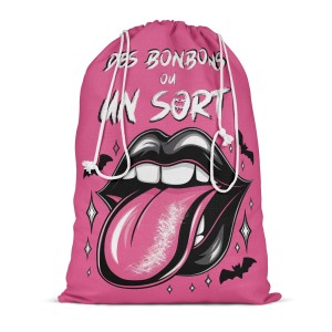  Panneau Pochon Halloween Bouche de sorcière Mercerie des Princesses