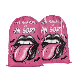  Panneau Pochon Halloween Bouche de sorcière Mercerie des Princesses